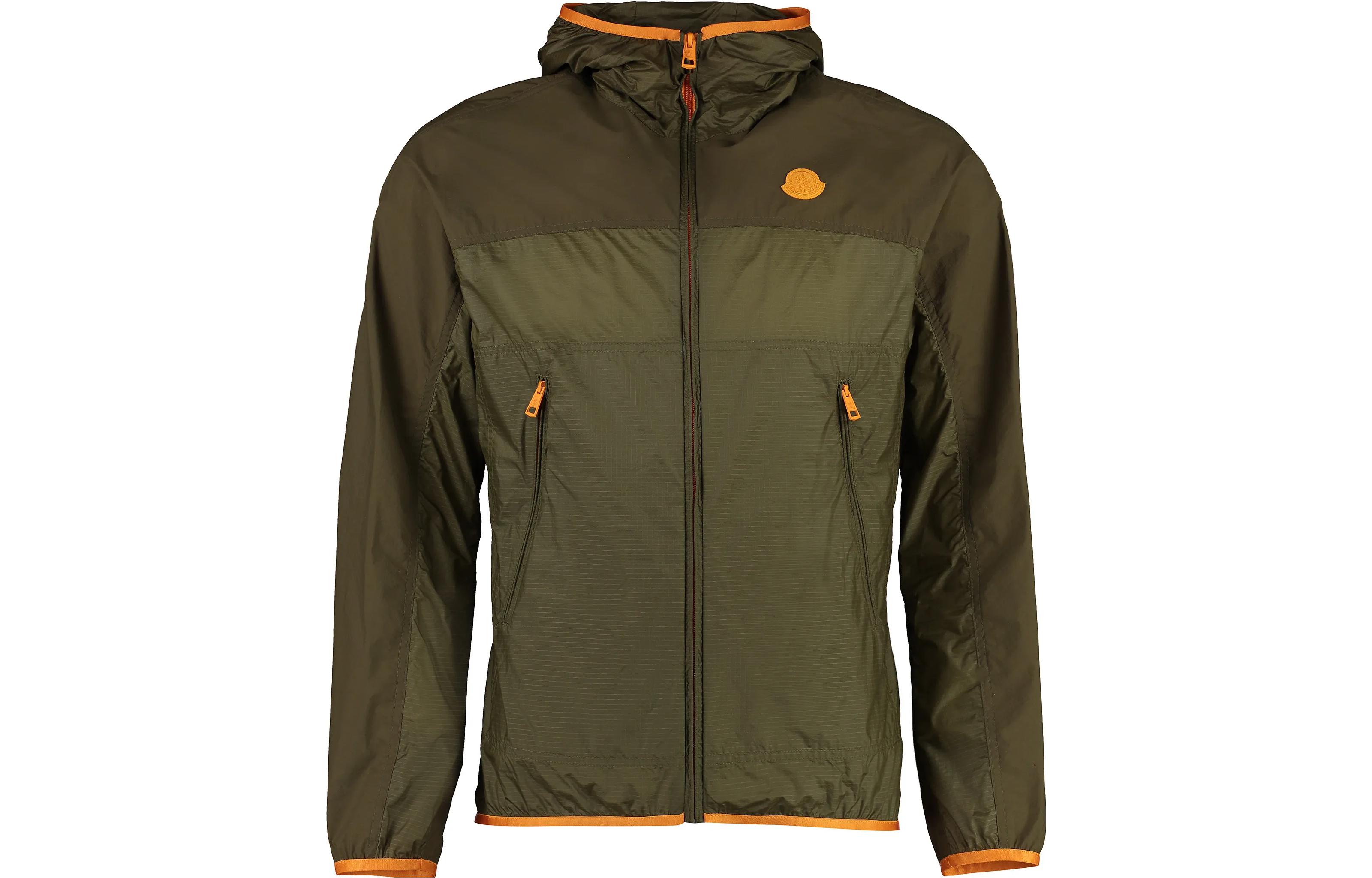 Moncler  Patchwork Zip-Up Hoodie Jacket with Long Sleeves 1A0007868953P88