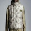 Shop Moncler Printed Casual Hooded Button Vest Off-White. H10921A00036M159821I