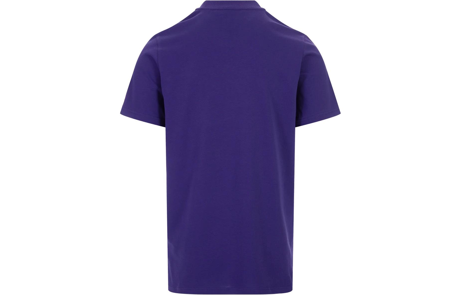 Moncler  Purple Logo Print Crewneck Short Sleeve T-Shirt I20918C000698392763V 圖 3