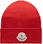 Order Moncler Red Logo Beanie - Stylish & Warm Winter Hat. H20913B70500A9342472