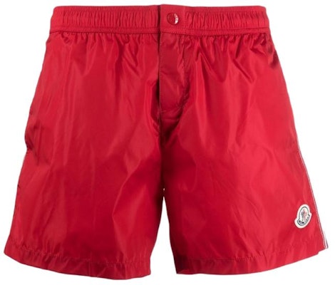 Moncler Red Mid-Waist Loose Fit Casual Shorts with Zipper. H10912C0000453326455 Order Moncler Red Mid-Waist Loose Fit Casual Shorts with Zipper. H10912C0000453326455