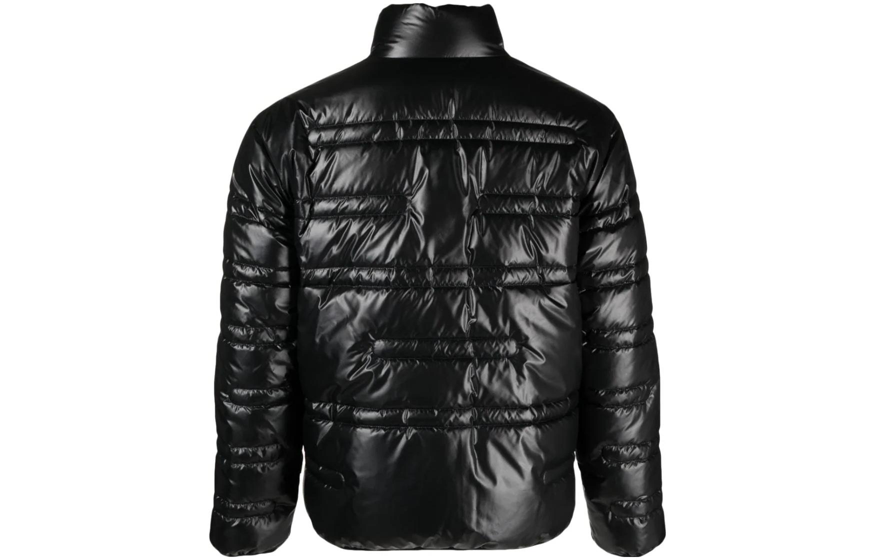 Moncler  Shiny Puffer Jacket Black - Solid Color, High Collar, Zip Closure. I20911A00036595ZJ999 圖 3