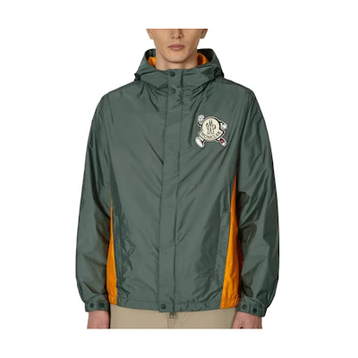 Moncler Slim-Fit Nylon Hooded Jacket Military Green. 1A0003653A5E-P83