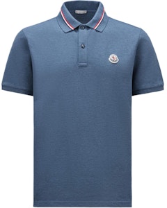 Moncler 修身款标志贴短袖 Polo 衫 - 蓝色. J10918A0002189A16794 Order Moncler 修身款标志贴短袖 Polo 衫 - 蓝色. J10918A0002189A16794