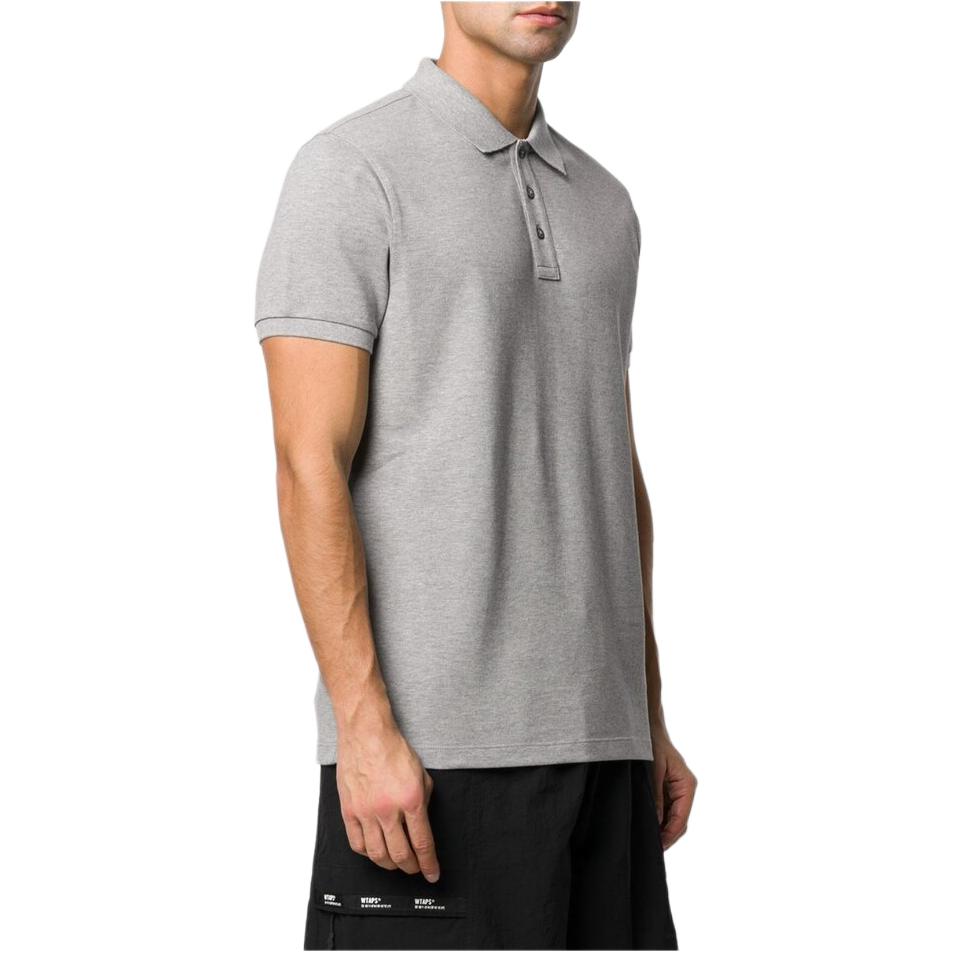 Sizing 蒙克莱 灰色纯色短袖纽扣POLO衫 8A7051084556984