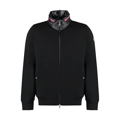 Moncler Solid Color Casual Stand Collar Jacket Black I20918G0003789A5W999