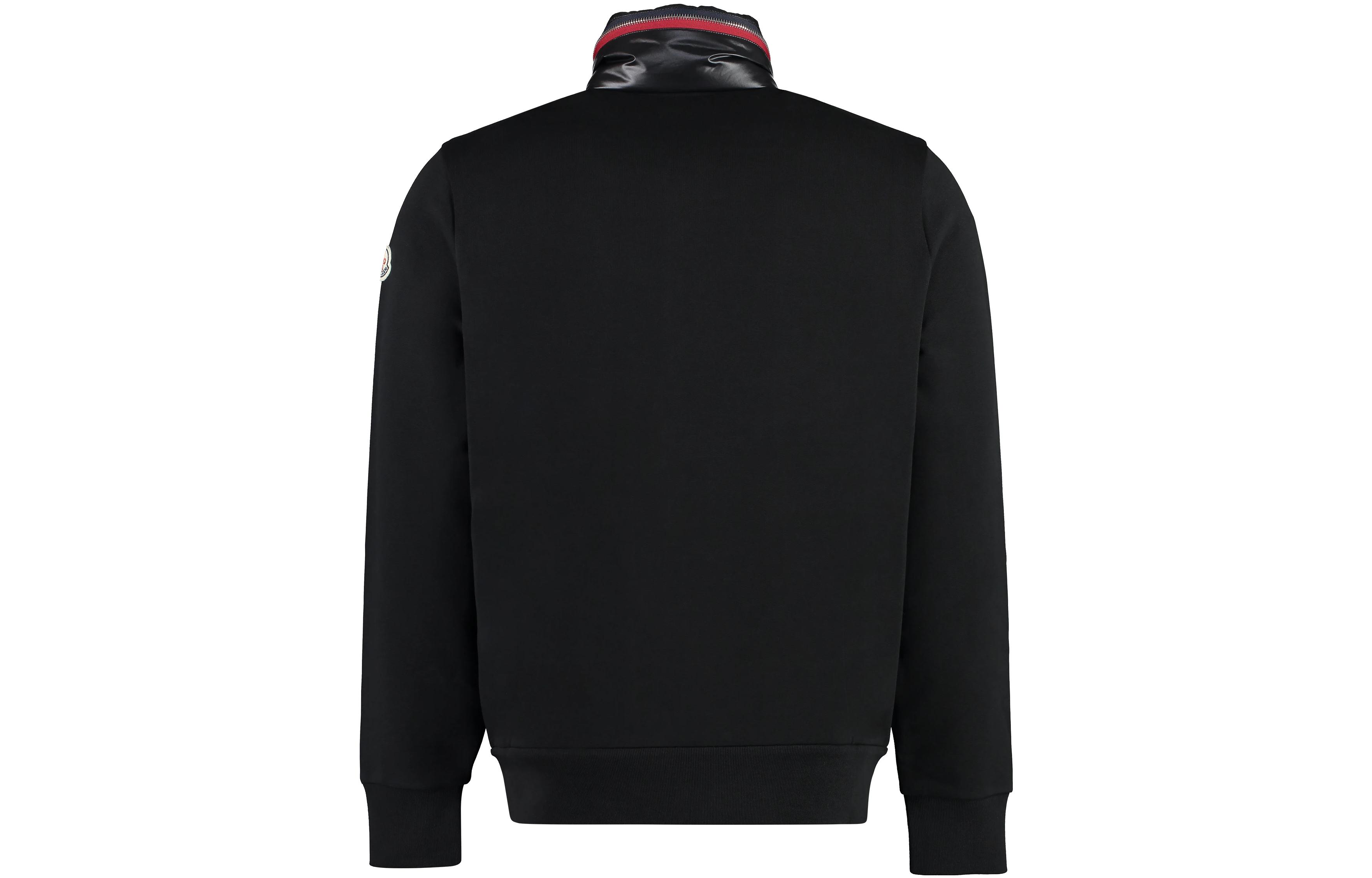 Moncler  Solid Color Casual Stand Collar Jacket Black I20918G0003789A5W999 圖 3