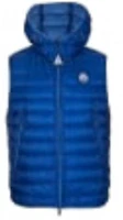 Order Moncler Solid Color Hooded Vest Navy Blue. 4336399-53279-758