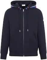 Moncler Solid Color Hooded Zip Long Sleeve Jacket Blue 8G00054899YE778 Moncler Solid Color Hooded Zip Long Sleeve Jacket Blue 8G00054899YE778
