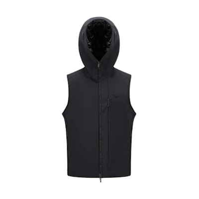 Moncler Solid Color Hooded Zip Vest I20911A00035539DK999