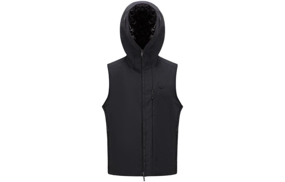 Order Moncler Jaket Tanpa Lengan Berzip Bertudung Warna Solid I20911A00035539DK999