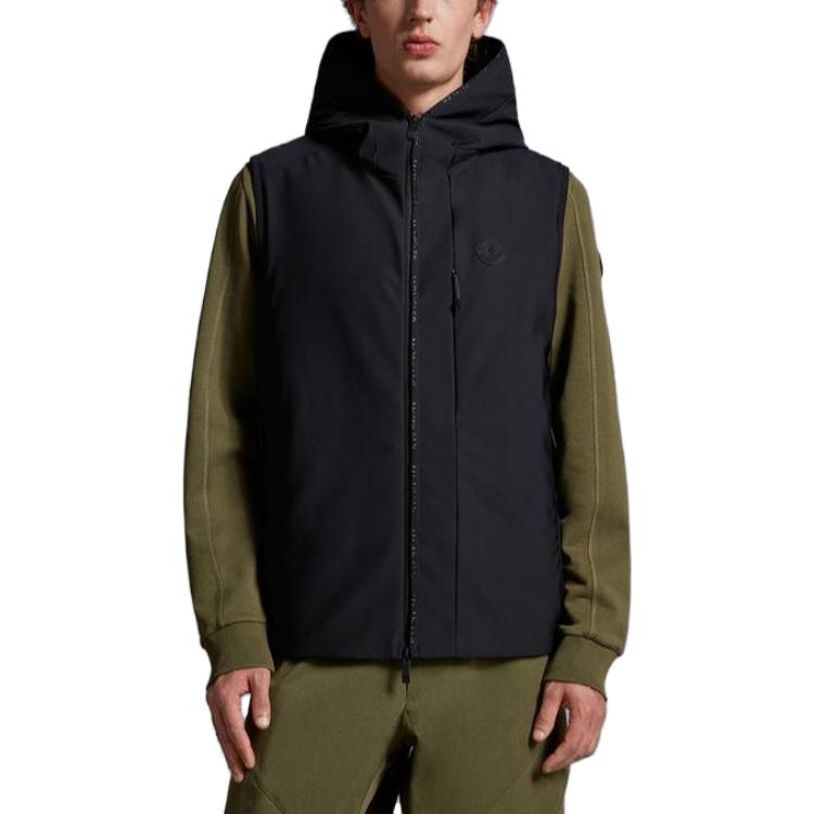 Purchase Moncler Jaket Tanpa Lengan Berzip Bertudung Warna Solid I20911A00035539DK999