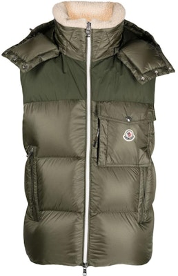 Moncler Solid Color Hooded Zipper Slim Fit Sleeveless Vest I20911A00056596 Buy Moncler Solid Color Hooded Zipper Slim Fit Sleeveless Vest I20911A00056596