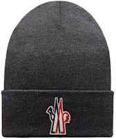 Moncler Solid Color Logo Knit Beanie Winter Hat H20973B1000009974990 Moncler Solid Color Logo Knit Beanie Winter Hat H20973B1000009974990