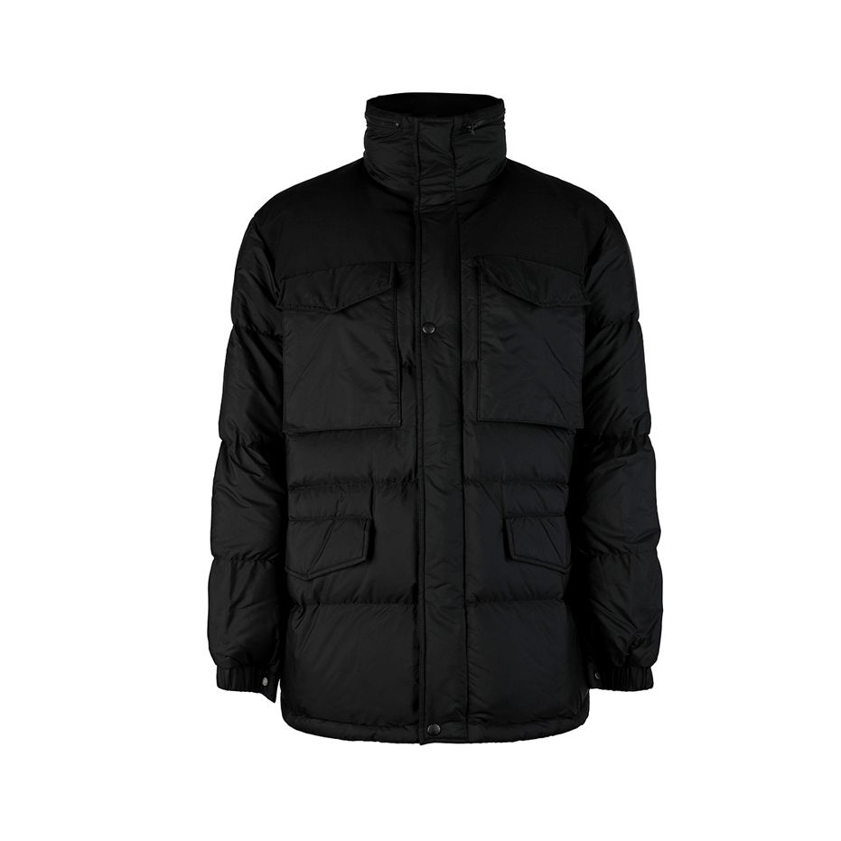 Moncler  Solid Color Long Sleeve Down Jacket - Black 1A0007053A5E999 圖 2