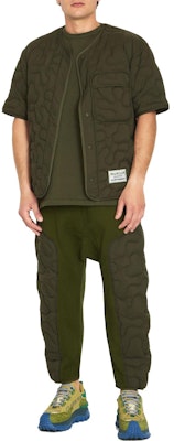 モンクレール 無地 ルーズフィット ボタンクルーネック半袖シャツ グリーン 2F00002M322483C Shop モンクレール 無地 ルーズフィット ボタンクルーネック半袖シャツ グリーン 2F00002M322483C