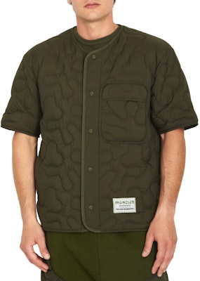 モンクレール 無地 ルーズフィット ボタンクルーネック半袖シャツ グリーン 2F00002M322483C Purchase モンクレール 無地 ルーズフィット ボタンクルーネック半袖シャツ グリーン 2F00002M322483C