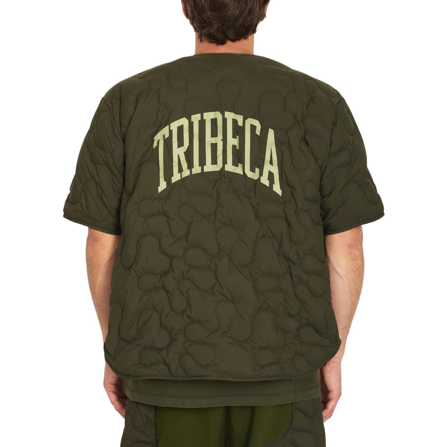 Details for モンクレール 無地 ルーズフィット ボタンクルーネック半袖シャツ グリーン 2F00002M322483C