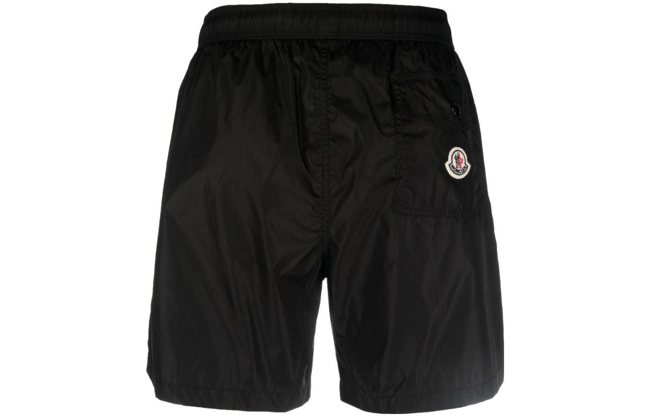 Lookbook Moncler Pantalones Cortos Rectos Casual de Color Sólido y Tiro Medio. I10912C0001153326