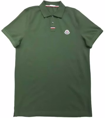 モンクレール 無地 ポロカラー ショートスリーブ Tシャツ グリーン 8A00029899UR-876 Order モンクレール 無地 ポロカラー ショートスリーブ Tシャツ グリーン 8A00029899UR-876