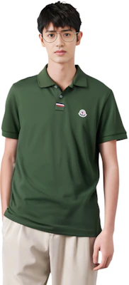 モンクレール 無地 ポロカラー ショートスリーブ Tシャツ グリーン 8A00029899UR-876 Purchase モンクレール 無地 ポロカラー ショートスリーブ Tシャツ グリーン 8A00029899UR-876