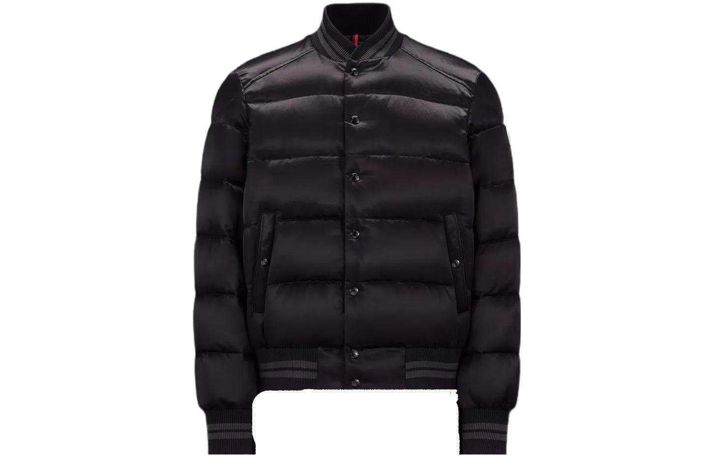 Moncler  Solid Color Stand Collar Aviator Down Jacket. I20911A00009596X8999