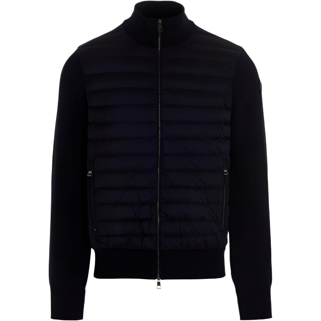 Buy Moncler  Solid Color Stand Collar Jacket Blue 9B00008V9100781