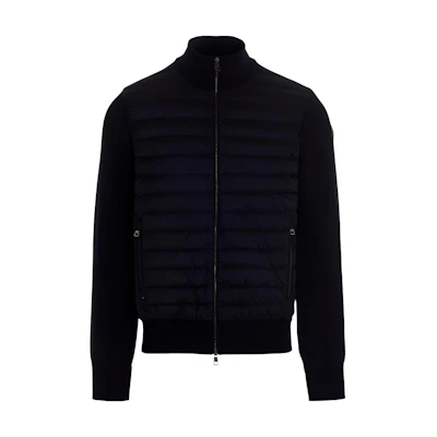 Moncler Solid Color Stand Collar Jacket Blue 9B00008V9100781