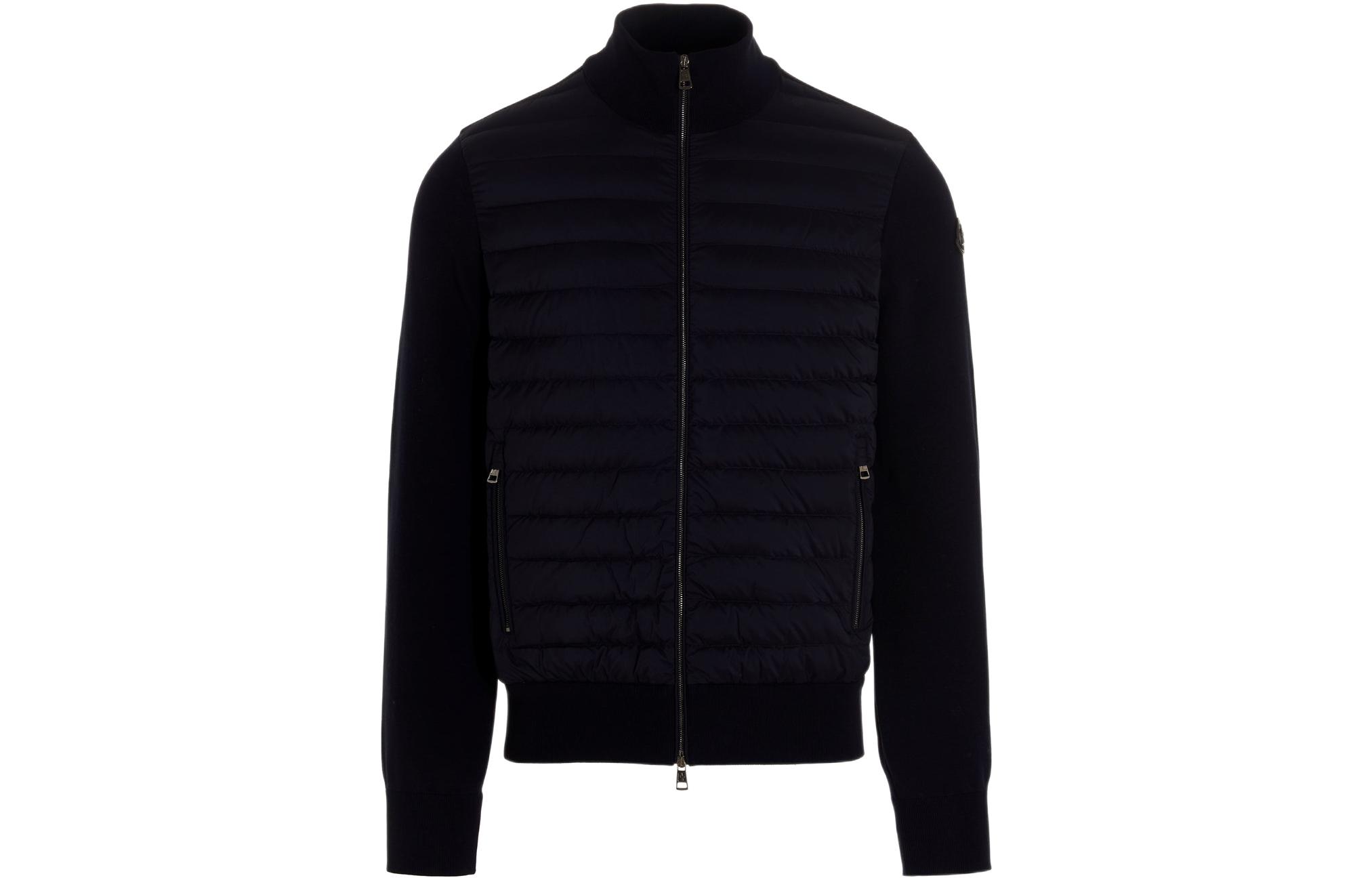 Order Moncler  Solid Color Stand Collar Jacket Blue 9B00008V9100781