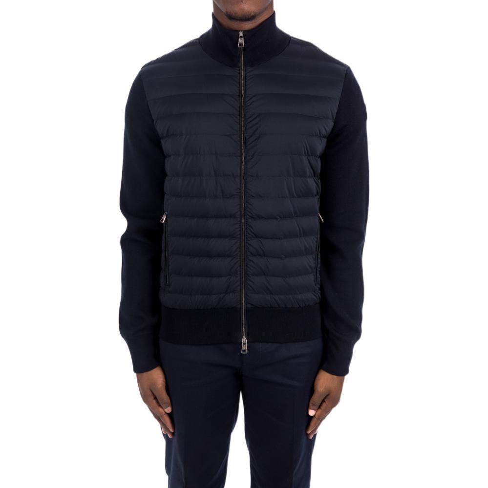 Purchase Moncler  Solid Color Stand Collar Jacket Blue 9B00008V9100781