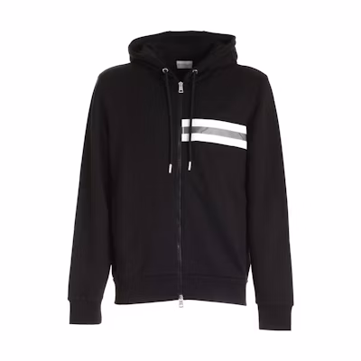 Moncler Solid Color Zip-Up Cotton Hoodie Sweatshirt 8G79510809KR999