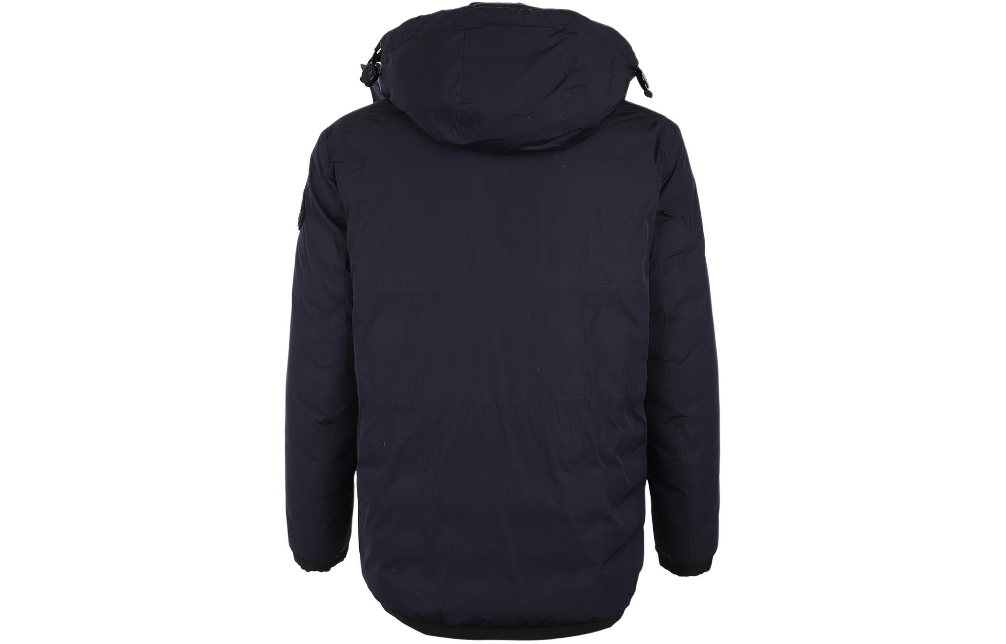 Moncler  Solid Color Zip-Up Hooded Jacket Navy Blue 1B58400-54A91-74S 圖 3