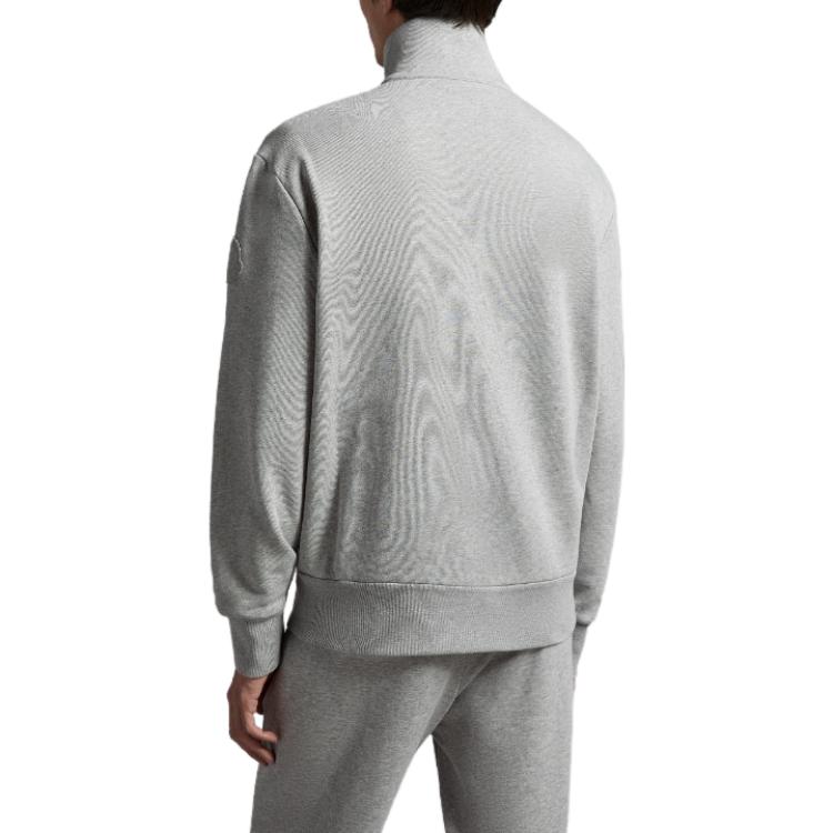 Moncler  Solid Color Zip-Up Jacket Long Sleeve - Gray I10918G00028899WP984 圖 5