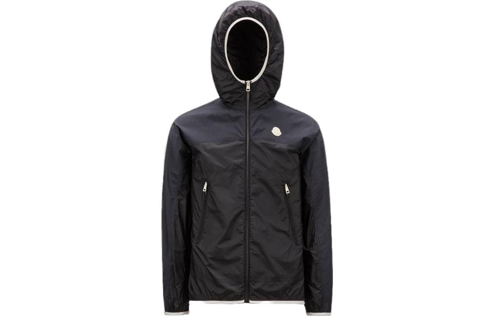 Order Moncler  Solid Color Zip-Up Long Sleeve Jacket - Black I10911A0007868953P99