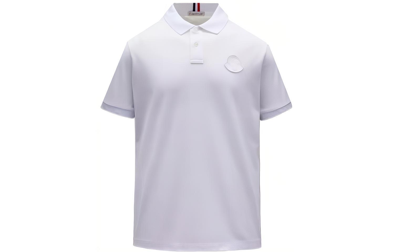 Buy Moncler Polo Lengan Pendek Kapas Pejal Lelaki H10918A0002084673001
