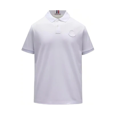 Moncler Solid Cotton Short Sleeve Polo Shirt H10918A0002084673001