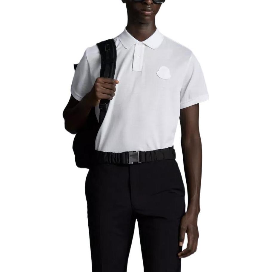 Lookbook Moncler Polo Lengan Pendek Kapas Pejal Lelaki H10918A0002084673001