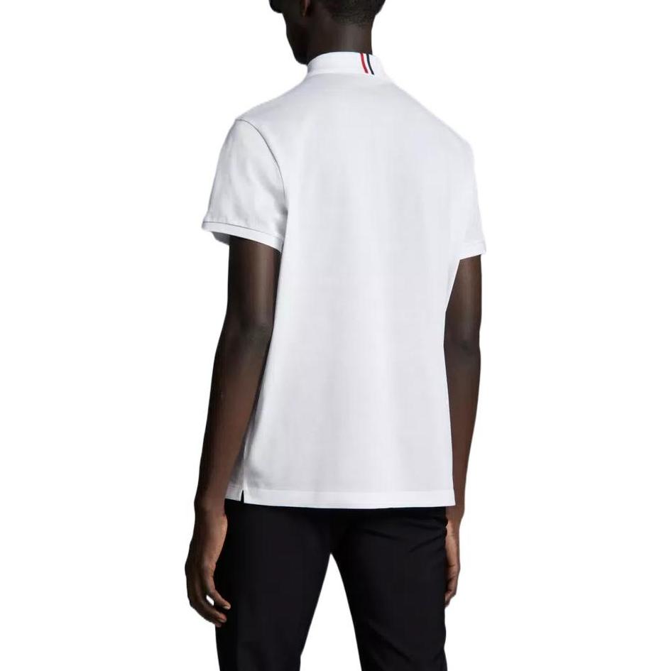 Shop Moncler Polo Lengan Pendek Kapas Pejal Lelaki H10918A0002084673001