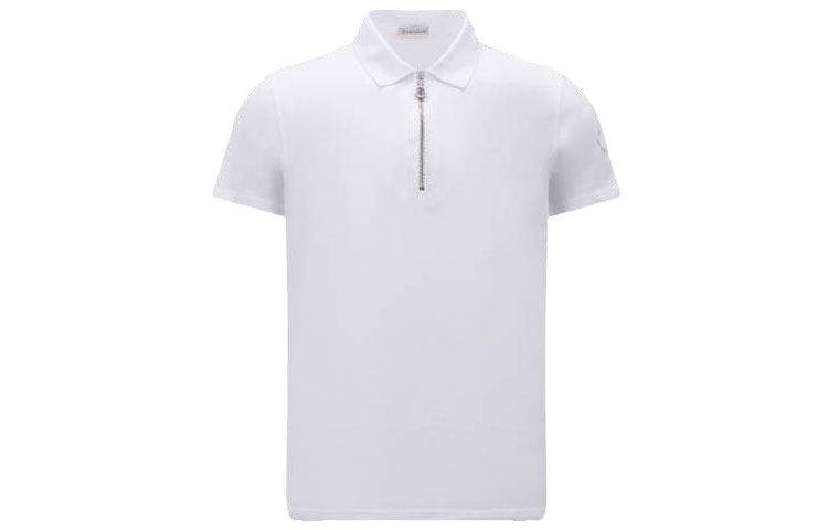 Moncler  Solid Half-Zip Slim Fit Short Sleeve Polo Shirt I10918A00008899P0001 圖 2