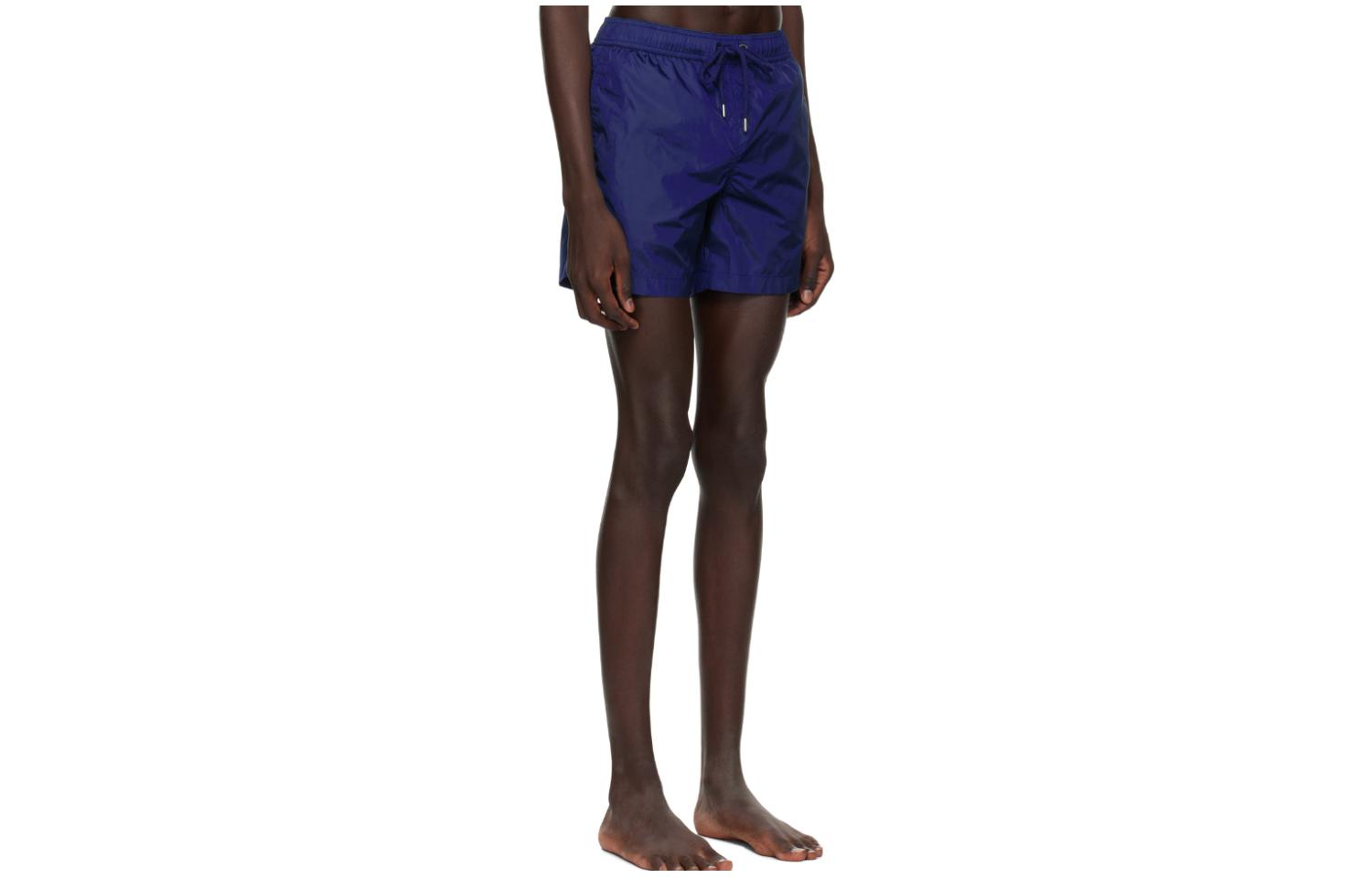 Lookbook モンクレール ソリッドロゴ ドローストリング カジュアルショーツ ブルー J10912C000045332675N