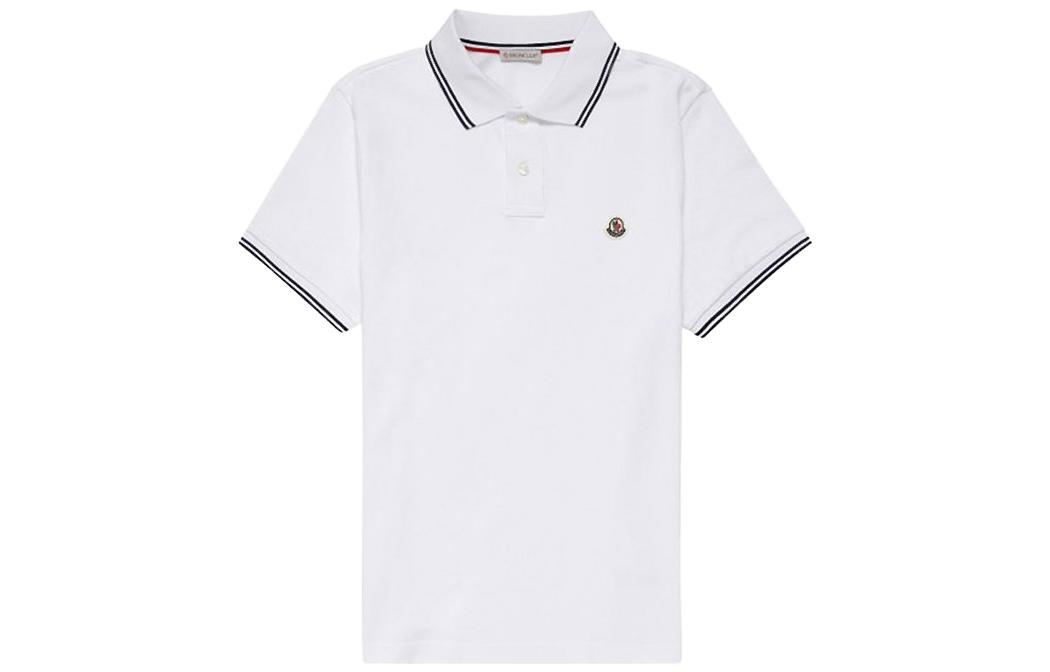 Buy Moncler  Solid Logo Print Short Sleeve Polo Shirt 8A70600-84556-001