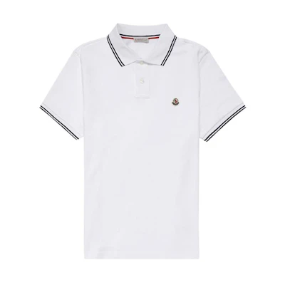 Moncler Solid Logo Print Short Sleeve Polo Shirt 8A70600-84556-001