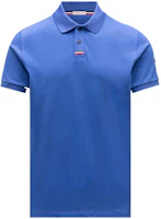 Moncler Solid Stripe Detail Polo Shirt in Navy Blue. H10918A00022899P0771 Moncler Solid Stripe Detail Polo Shirt in Navy Blue. H10918A00022899P0771