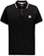 Buy Moncler SS24 修身版三色織條領黑色POLO衫 J10918A7030084556999