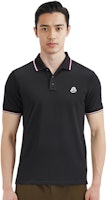 Moncler Polo Negro Slim Fit Cuello Tricolor SS24. J10918A7030084556999 Purchase Moncler Polo Negro Slim Fit Cuello Tricolor SS24. J10918A7030084556999