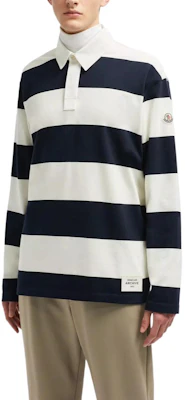 蒙克莱 条纹徽标长袖POLO衫 - 藏青色 J20918B0000189ANCP70 Purchase 蒙克莱 条纹徽标长袖POLO衫 - 藏青色 J20918B0000189ANCP70