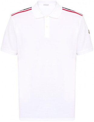 몽클레르 스트라이프 프린트 반소매 폴로 셔츠 - 화이트 8A0002089A16002 Buy 몽클레르 스트라이프 프린트 반소매 폴로 셔츠 - 화이트 8A0002089A16002