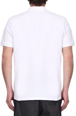 몽클레르 스트라이프 프린트 반소매 폴로 셔츠 - 화이트 8A0002089A16002 Shop 몽클레르 스트라이프 프린트 반소매 폴로 셔츠 - 화이트 8A0002089A16002