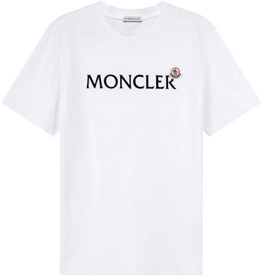 Moncler White Cotton Logo Graphic Crewneck Short Sleeve T-Shirt. I10918C000648390T001 Order Moncler White Cotton Logo Graphic Crewneck Short Sleeve T-Shirt. I10918C000648390T001