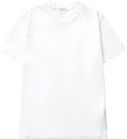 Moncler White Crewneck Graphic Back Print Short Sleeve T-Shirt G20918C00033829H8001 Moncler White Crewneck Graphic Back Print Short Sleeve T-Shirt G20918C00033829H8001